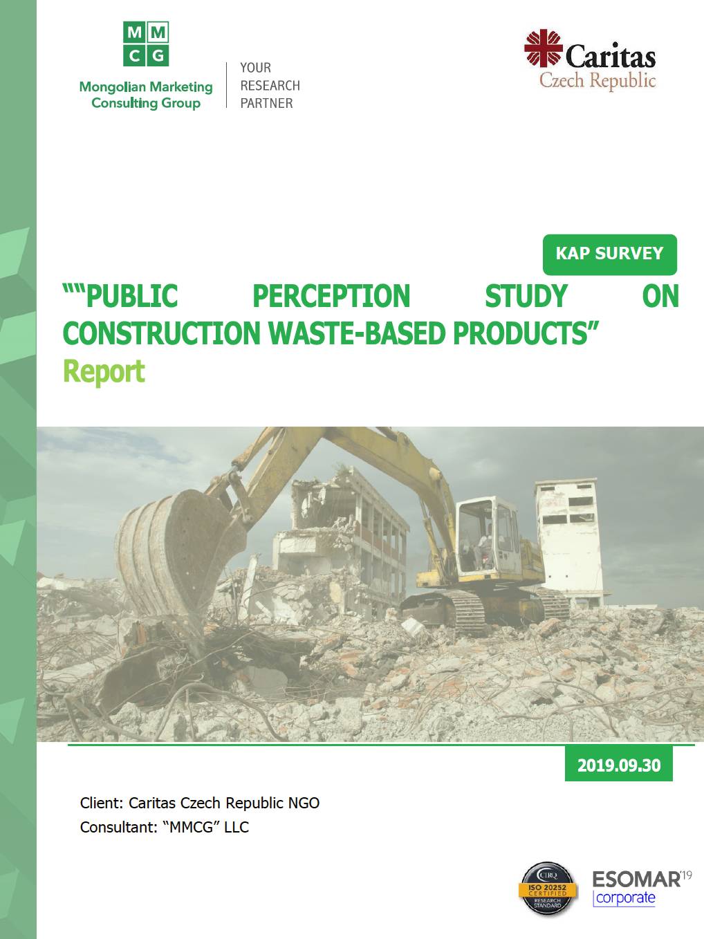 Public Perception Study on Construction Waste-based Products