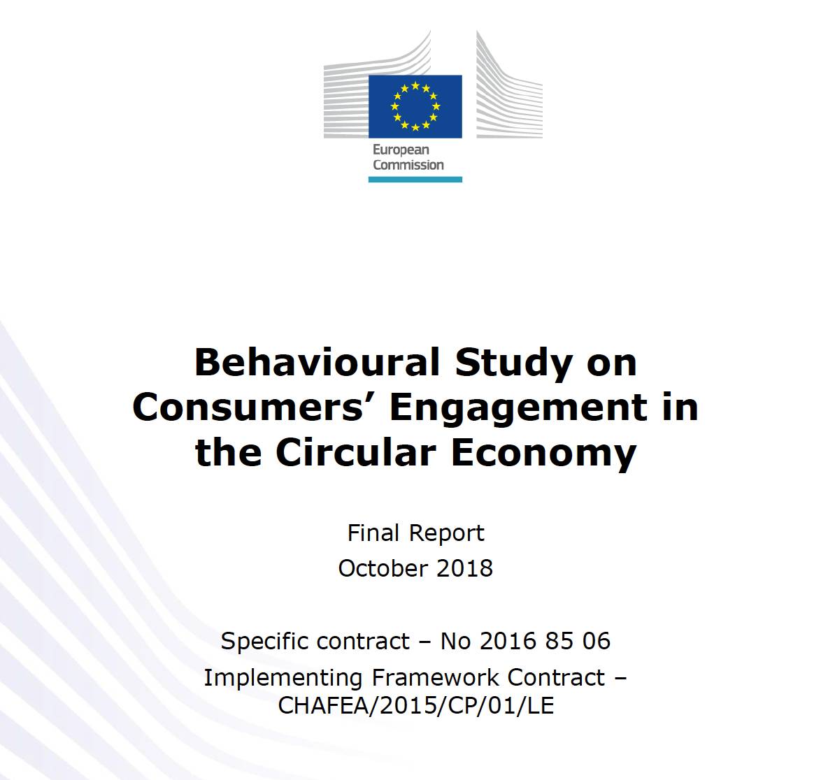 Behavioural Study on Consumer's Engagement in the Circular Economy
