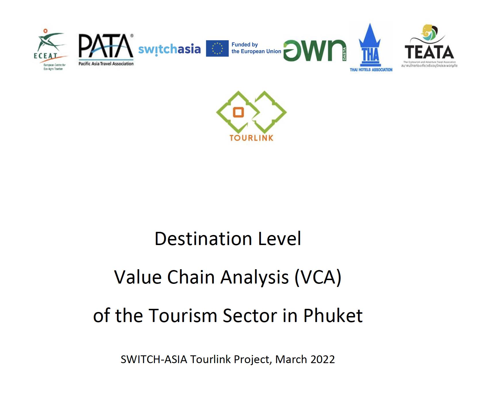 Destination Level Value Chain Analysis (VCA) of the Tourism Sector in Phuket