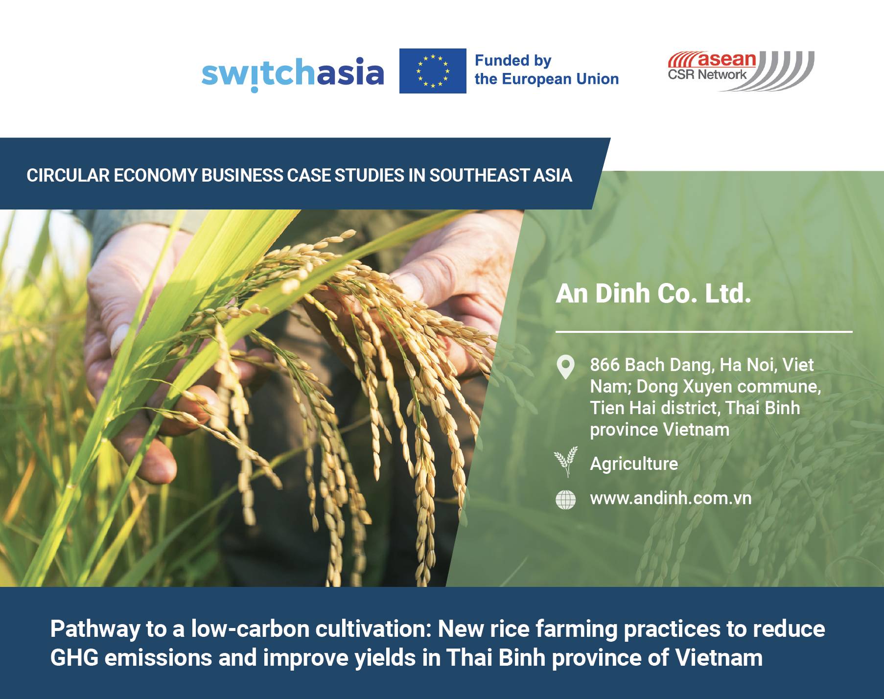 Pathway to a low-carbon cultivation: New rice farming practices to reduce GHG emissions and improve ...4039