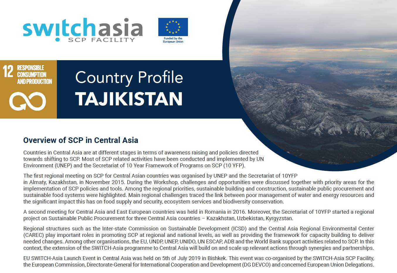Country Profile Tajikistan › Resource Library Switch Asia 