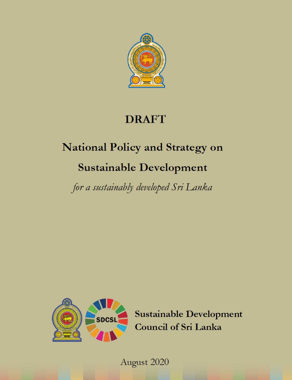 Sri Lanka National Policy and Strategy on Sustainable Development (Draft)