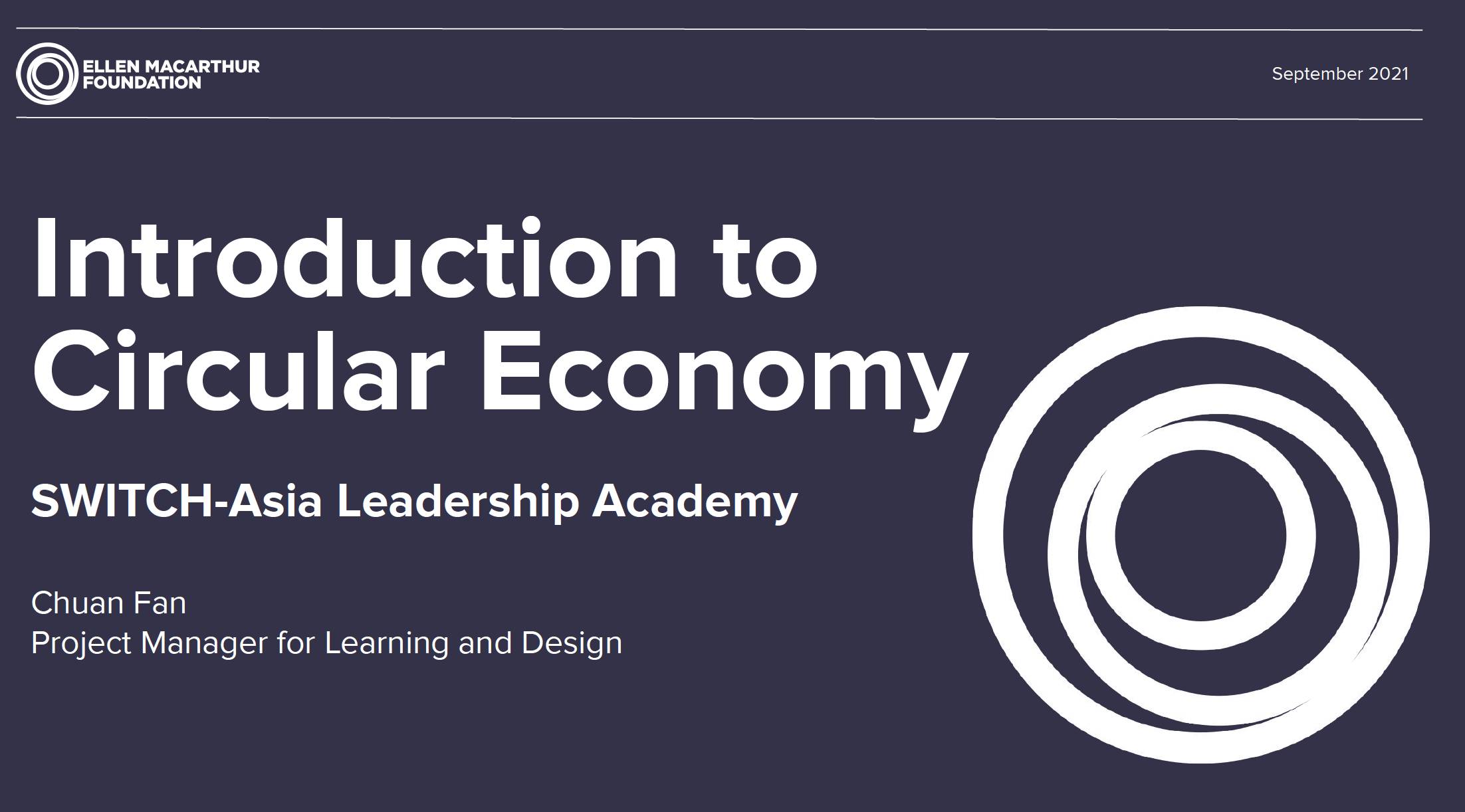 Introduction to Circular Economy (Session 2.2)