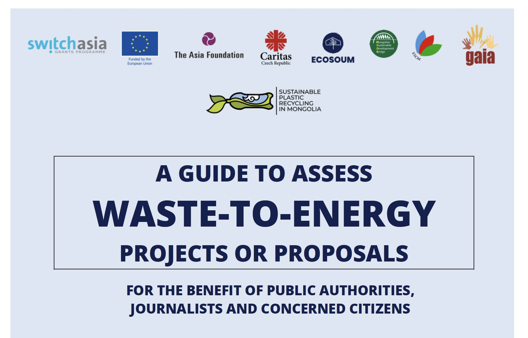 A Guide to Assess Waste-to-Energy Project Proposals