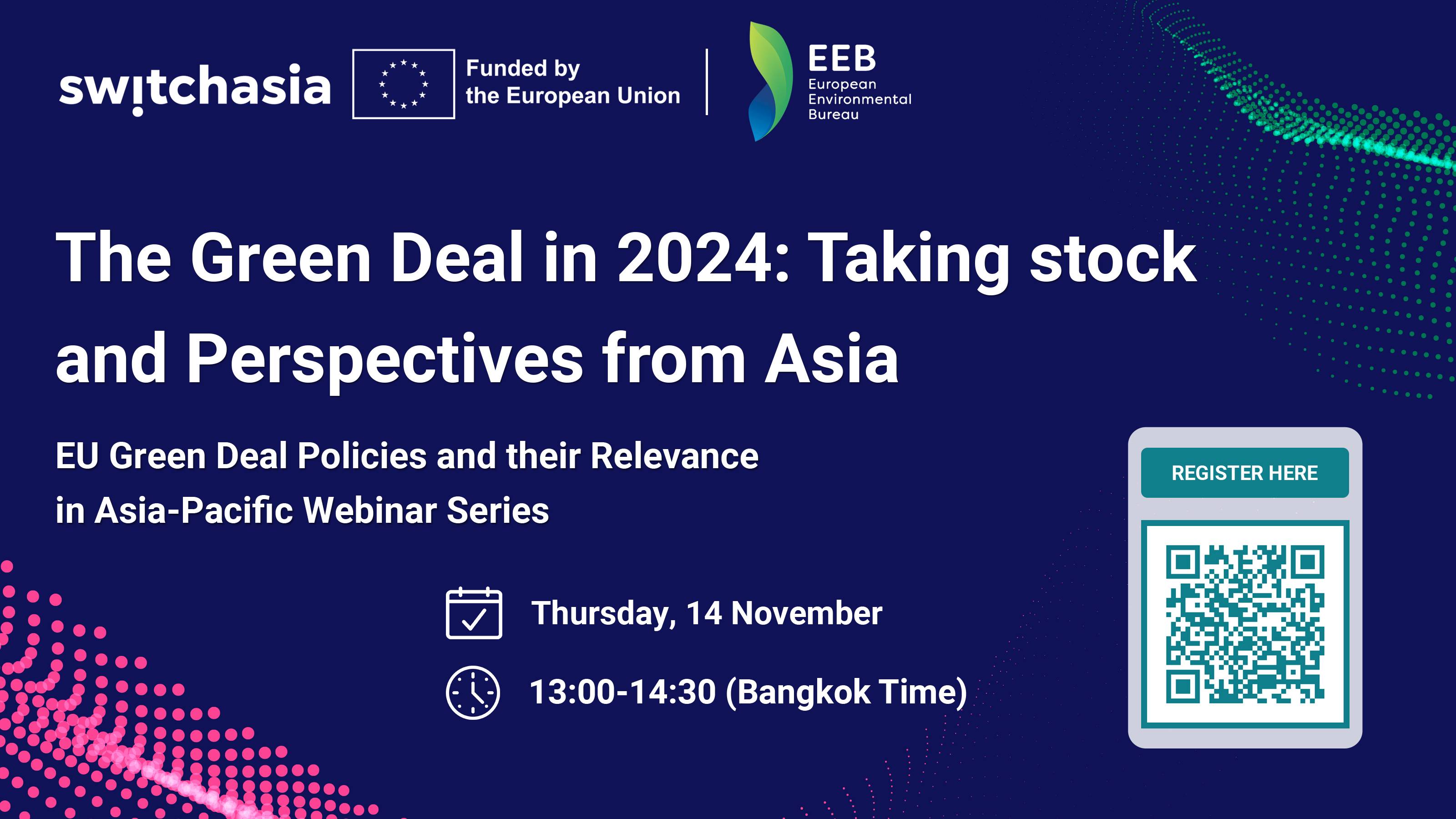 The Green Deal in 2024: Taking stock and Perspectives from Asia