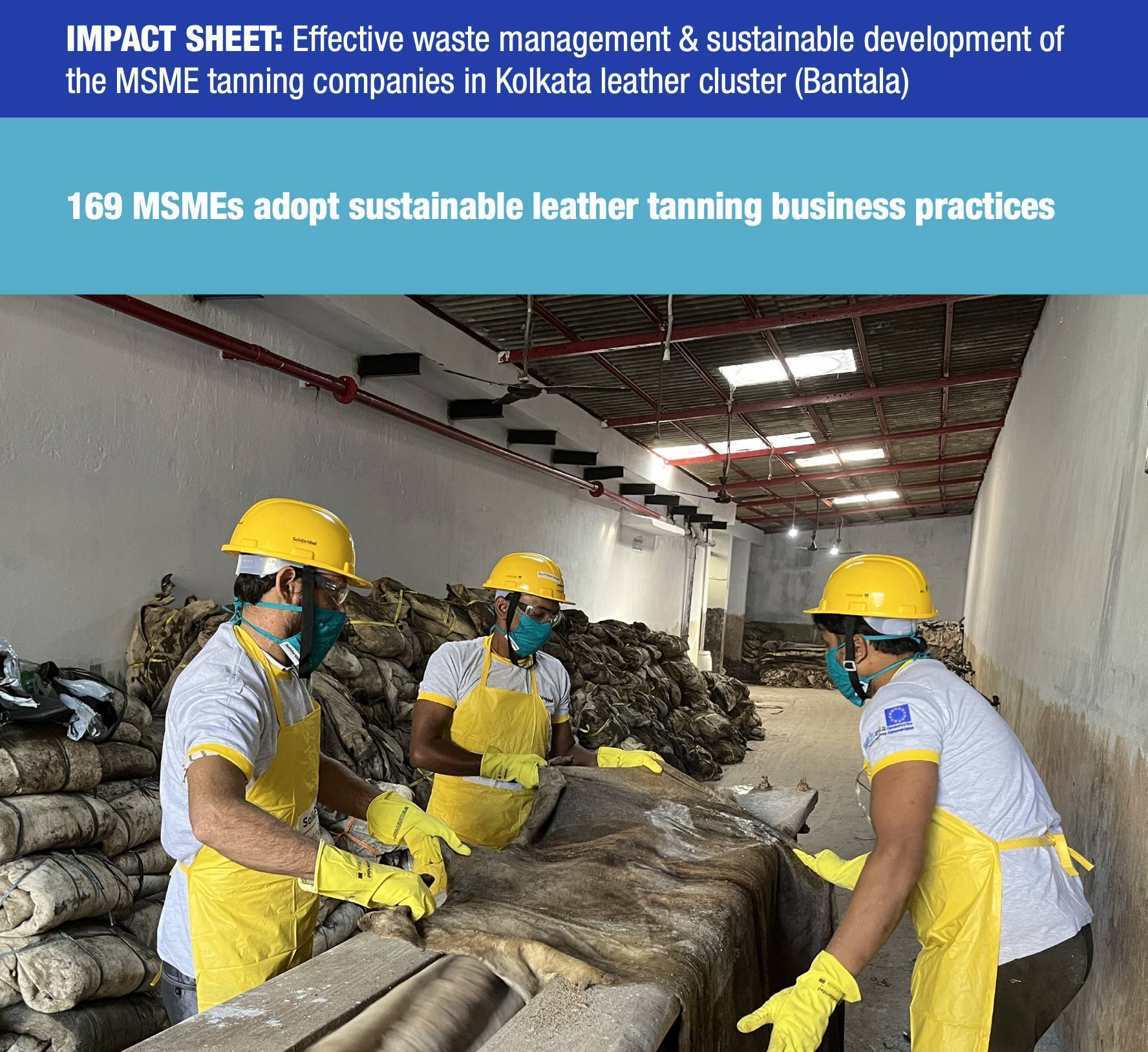 Impact Sheet: Effective waste management & sustainable development of the MSME tanning companies...