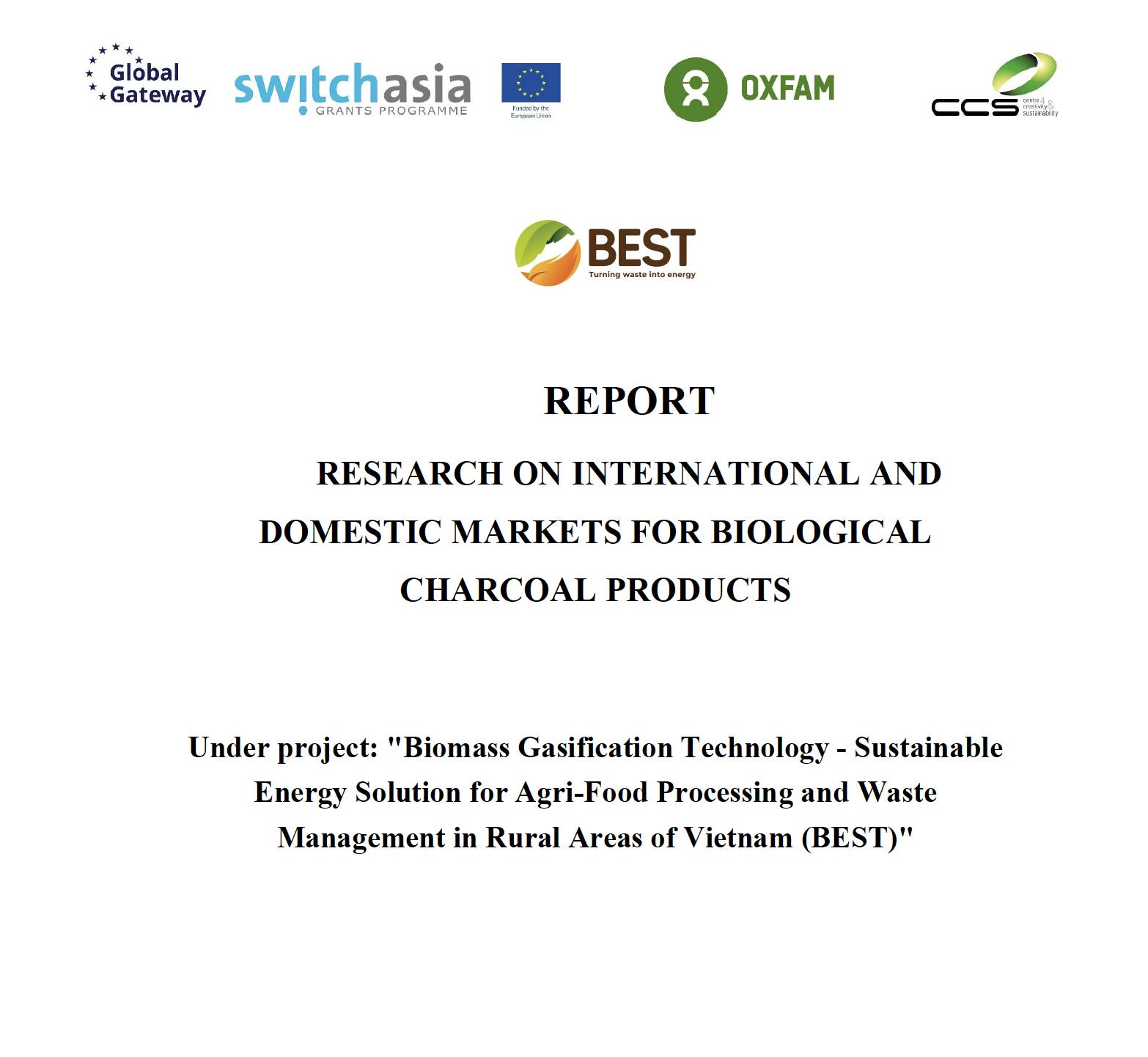 Research on International and Domestic Markets for Biological Charcoal Products